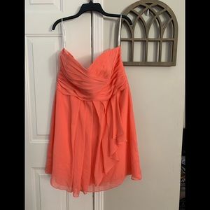 David’s Bridal Coral Dress